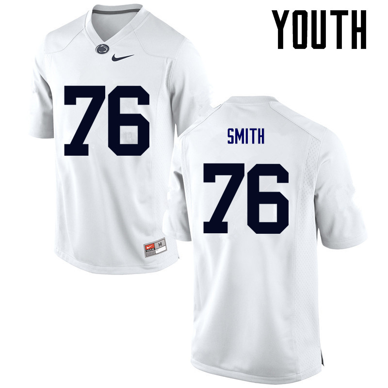 Youth Penn State Nittany Lions #76 Donovan Smith College Football Jerseys-White - Click Image to Close